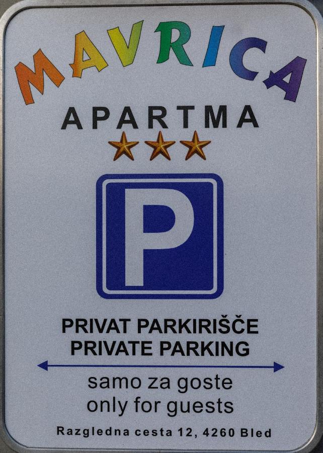 Apartment Mavrica Bled Eksteriør billede